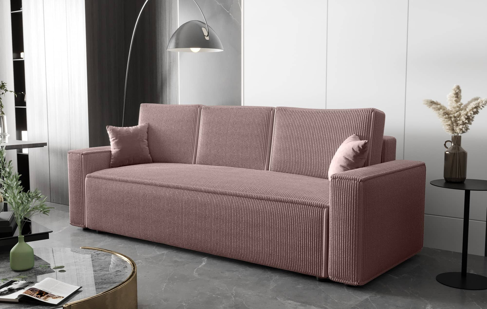 Kanapy z funkcją spania Nelo Kanapa rozkładana Kanapa do salonu