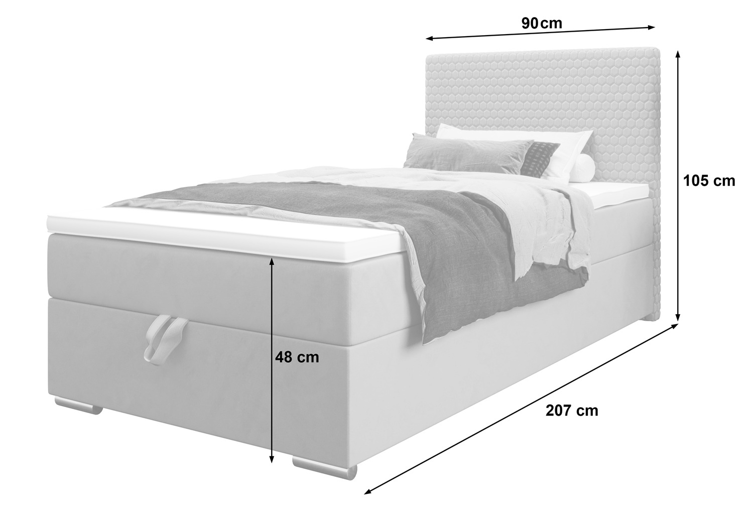 Łóżko kontynentalne Fargo Riviera 28