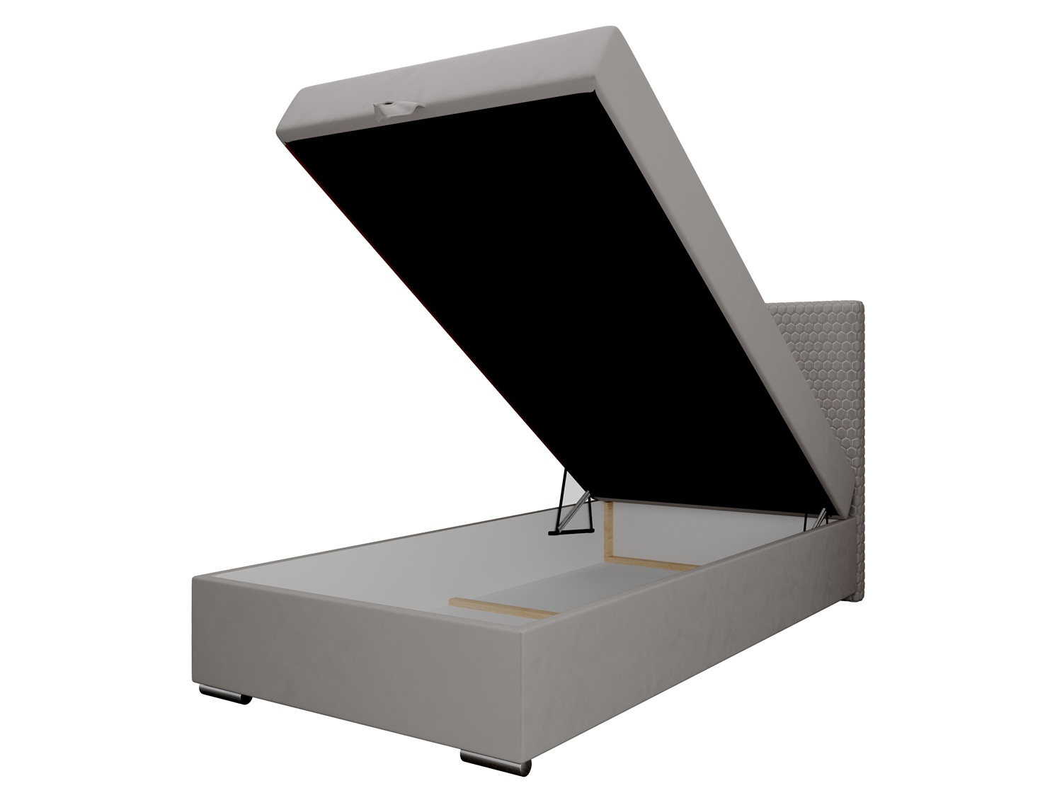 Łóżko kontynentalne Fargo z pojemnikami na pościel