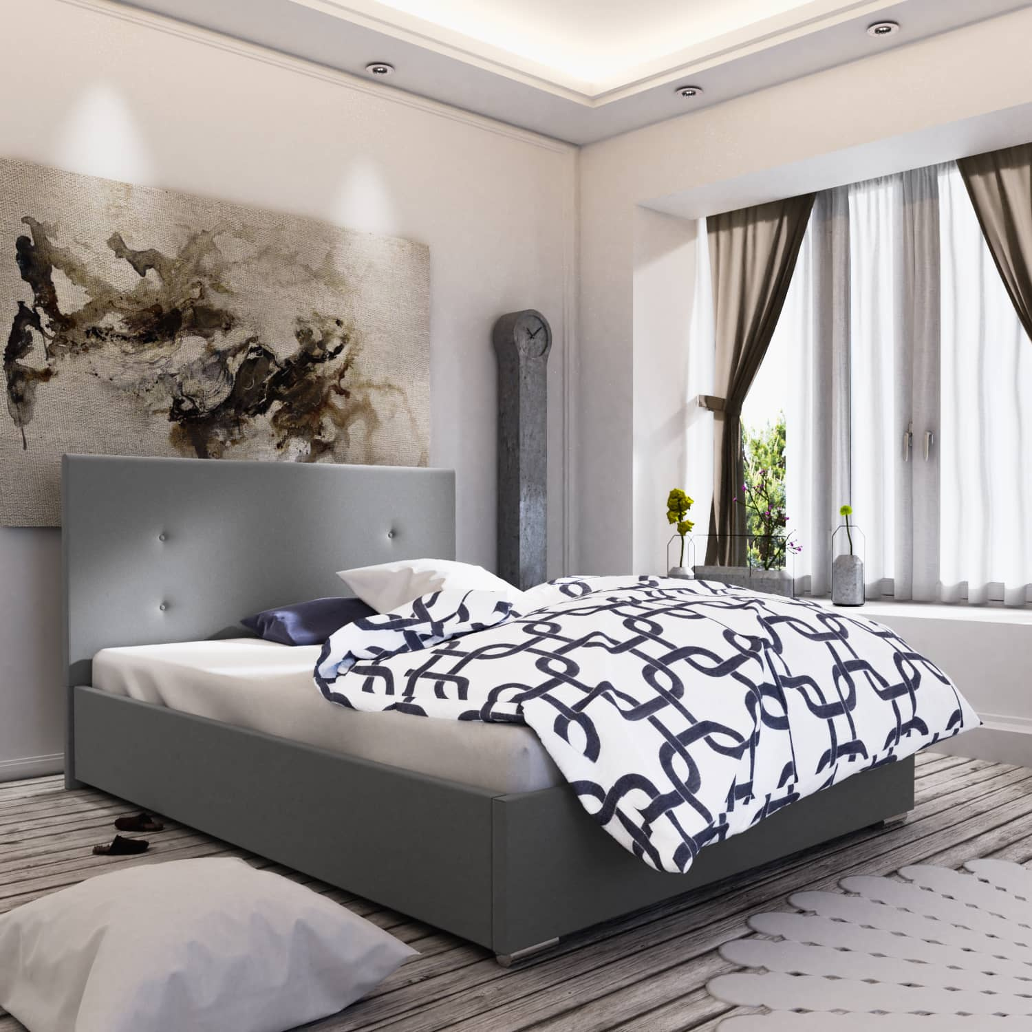Łóżko tapicerowane Reus 160x200 Sofia23