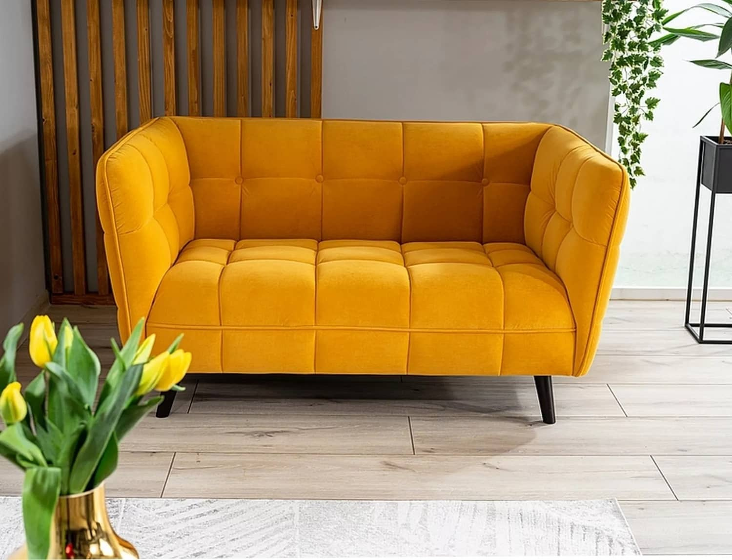 Sofa Castello w kolorze żółtym