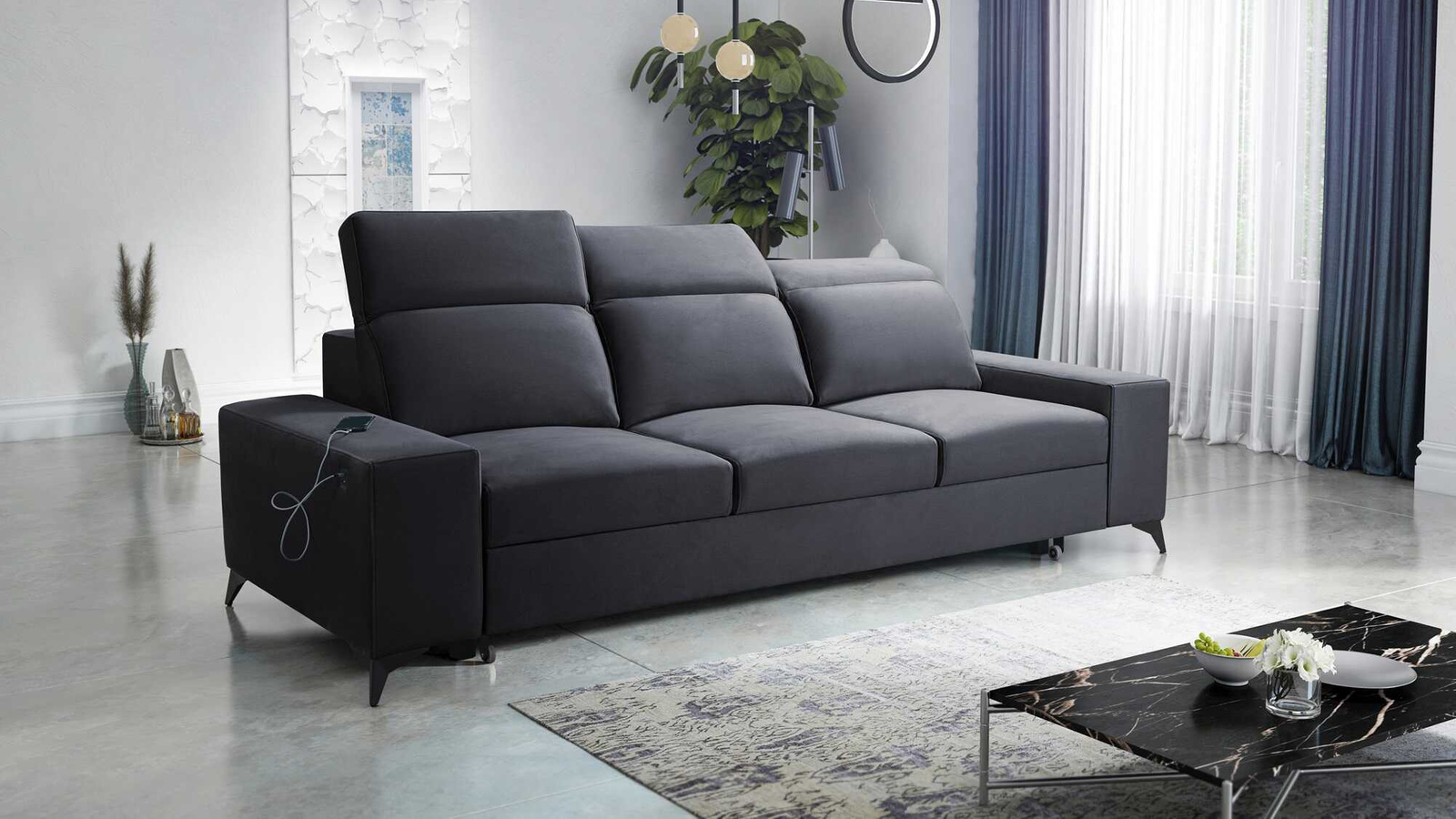 Sofa z funkcją spania Kelly Sofa do salonu