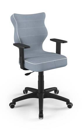 Krzesło do biurka Duo arktyczny błękit dopasowane do wzrostu 159-188 cm ergonomiczne krzesło obrotowe z regulowanymi podłokietnikami