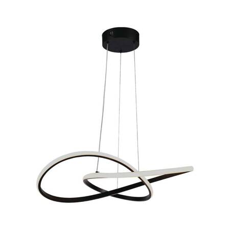 Lampa wisząca Bend czarna 20W 3000K designerska lampa LED elegancka forma w nowoczesnym stylu idealne dopełnienie salonu lub pokoju dziennego