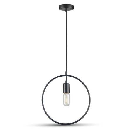 Lampa wisząca Set czarna stylowa lampa sufitowa w kształcie koła idealna do wnętrz w stylu nowoczesnym minimalistyczny design