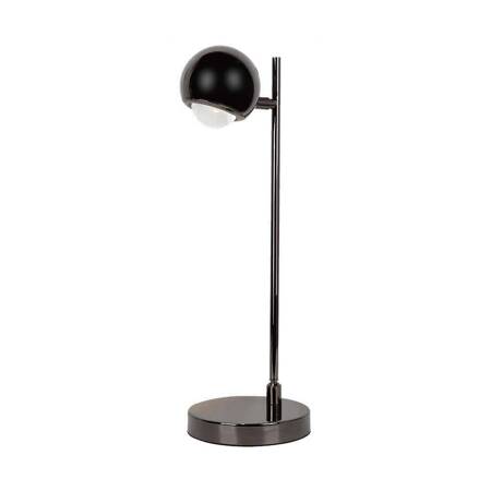 Lampka nocna Globe czarna 5W 3000K elegancki design metalowy korpus regulowane ramię idealna propozycja oświetlenia do biura