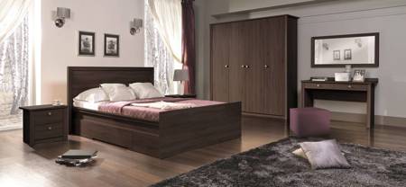 Zestaw mebli do sypialni Finezja dąb sonoma czekolada klasyczny design, funkcjonalny i komfortowy zachwyci miłośników klasycznych wnętrz