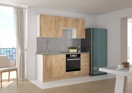 Zestaw mebli kuchennych Lento 180 cm niepowtarzalny styl szafek dopasuje się do wnętrza każdej kuchni